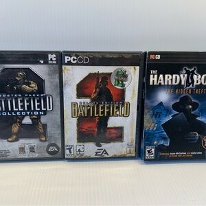 Battlefield Deluxe Edition, Hardy Boys and Battlefield PC Games.